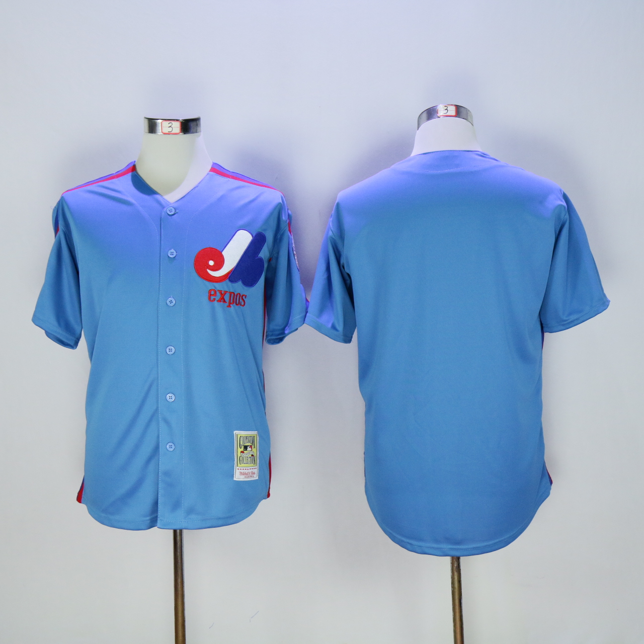 Men Montreal Expos Blank Blue MLB Jerseys